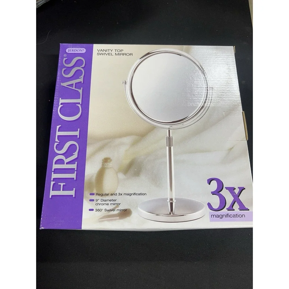 Jerdon First Class 3X Magnification Swivel Vanity Mirror